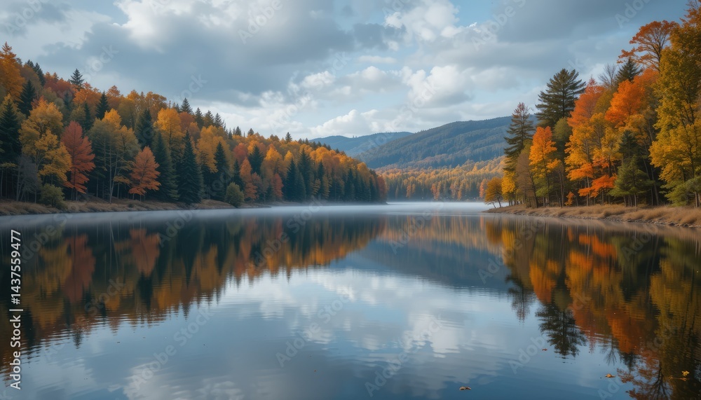 autumn landscape with lake autumn landscape with lake