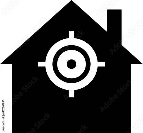 House hunting  icon, solid glyph icon