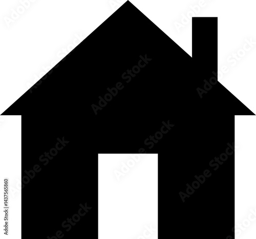 real estate  icon, solid glyph icon