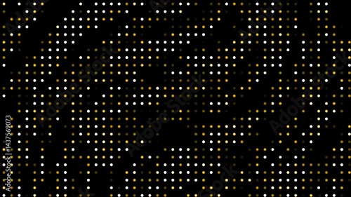 dot background abstract digital halftone particle twirly background on the black background