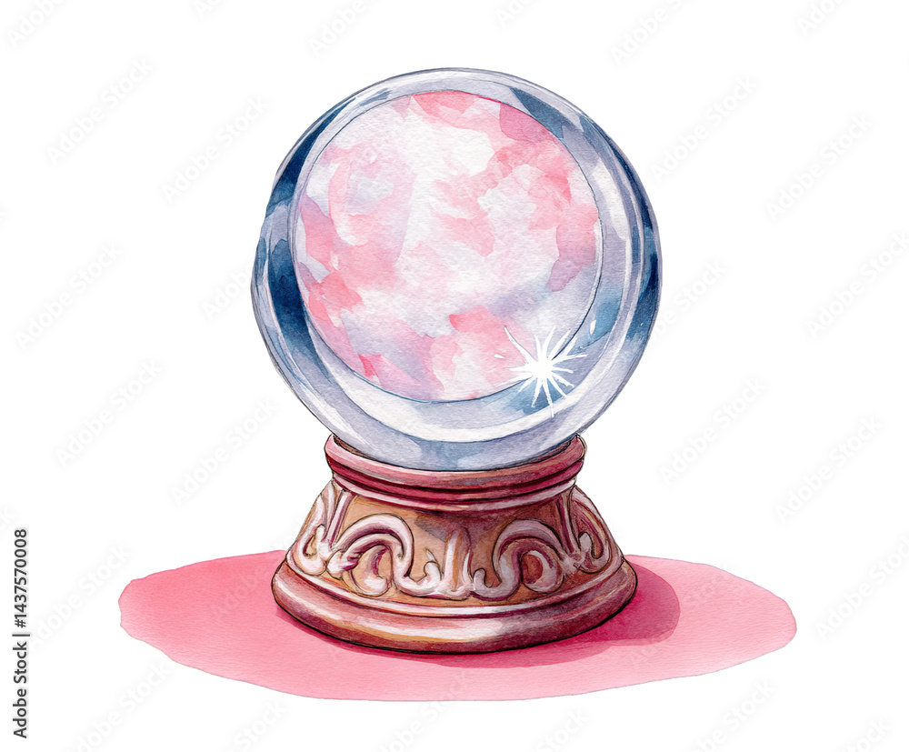 A mystical crystal ball with a swirling design, symbolizing fortune-telling and divination practices in various cultures. A mystical crystal ball with a swirling design, symbolizing fortune-telling and divination practices in various cultures.
