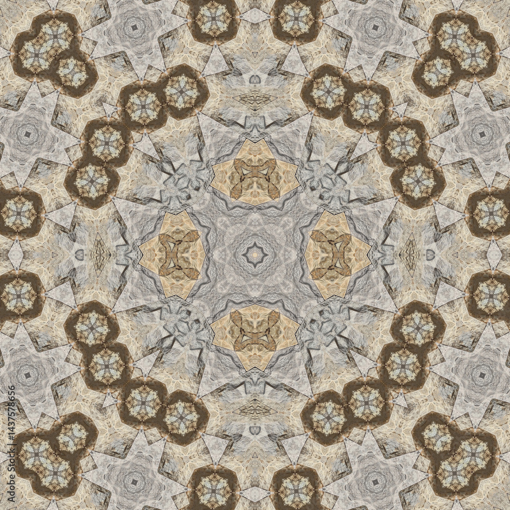 Seamless abstract pattern. Symmetrical texture. Square pattern art Seamless abstract pattern. Symmetrical texture. Square pattern art