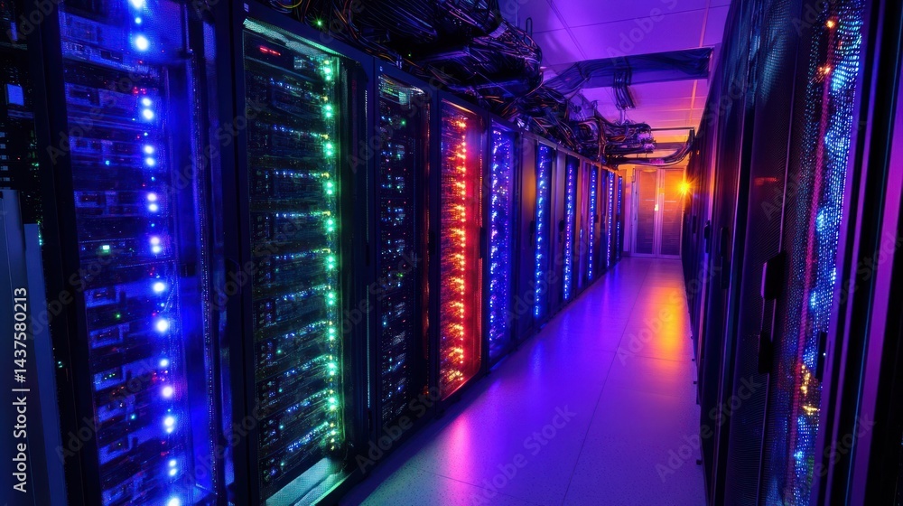 Fototapeta premium Server racks in a data center