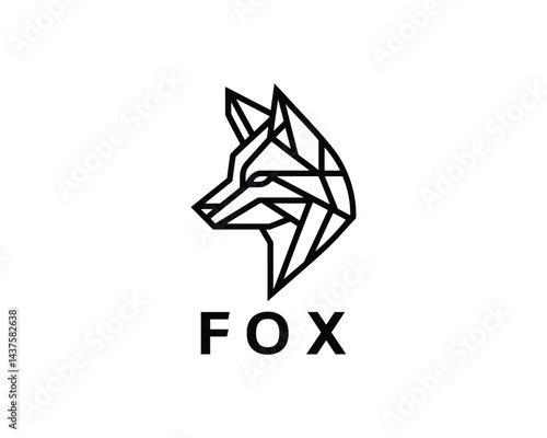 Geometric Fox Logo Concept