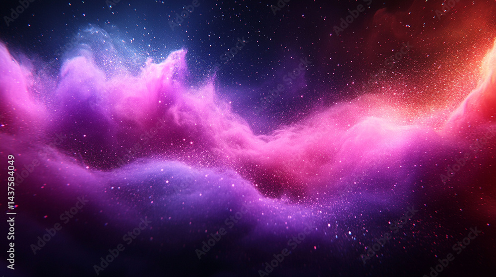 Obraz premium Abstract nebulae cosmic clouds.