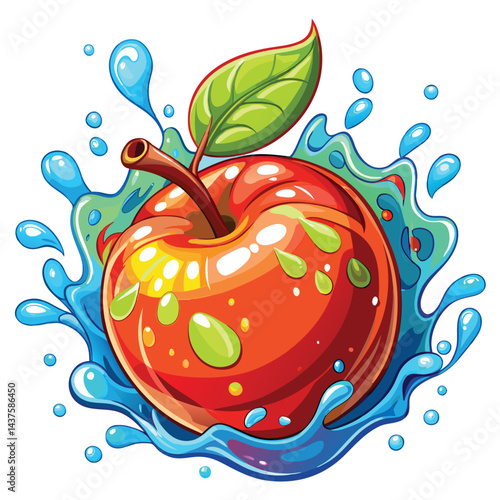 Splashing Apple