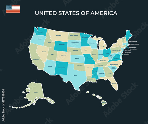 USA MAP VECTOR