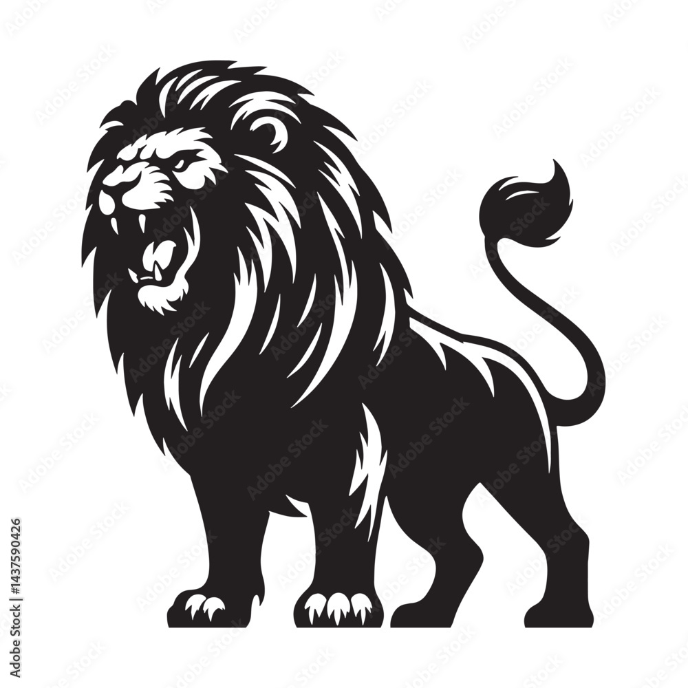 Bold lion silhouette crafted with clean and powerful design – lion silhouette – lion vector – lion illustration – silhouette of lion
Bold lion silhouette crafted with clean and powerful design – lion silhouette – lion vector – lion illustration – silhouette of lion