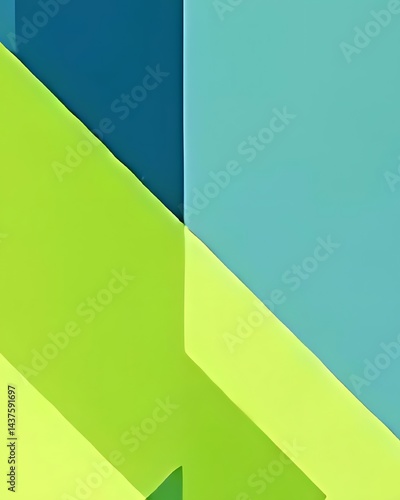 Free Download Abstract Green and Blue Geometric Shapes Background - GFXLoad