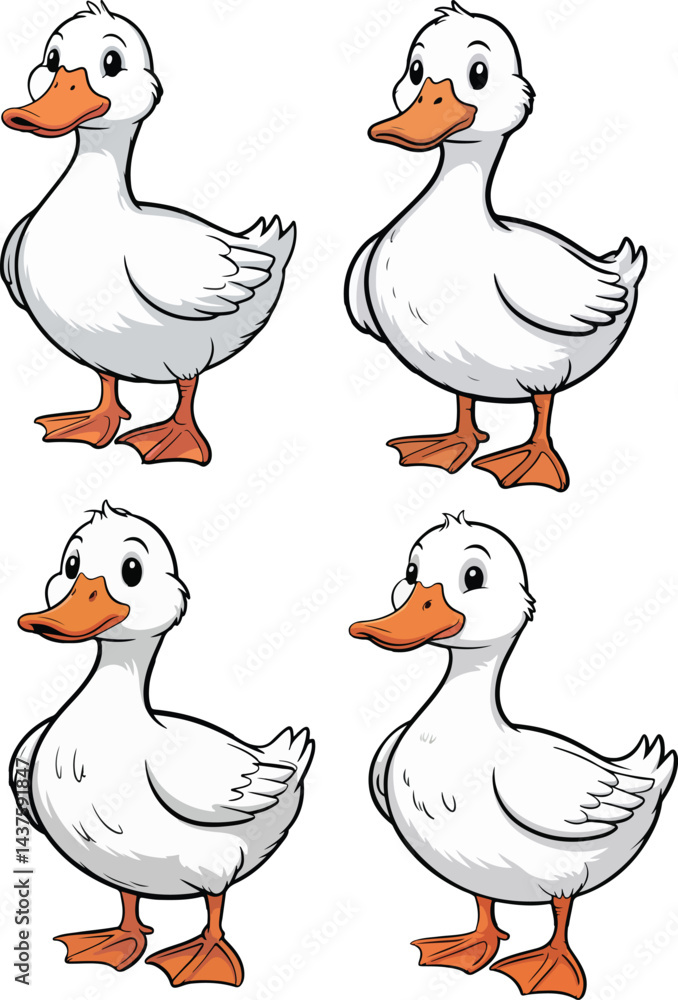 Fototapeta premium Duck vector illustration