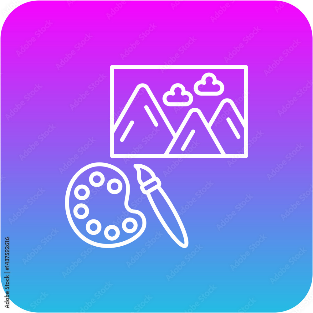 Fototapeta premium Painting Icon