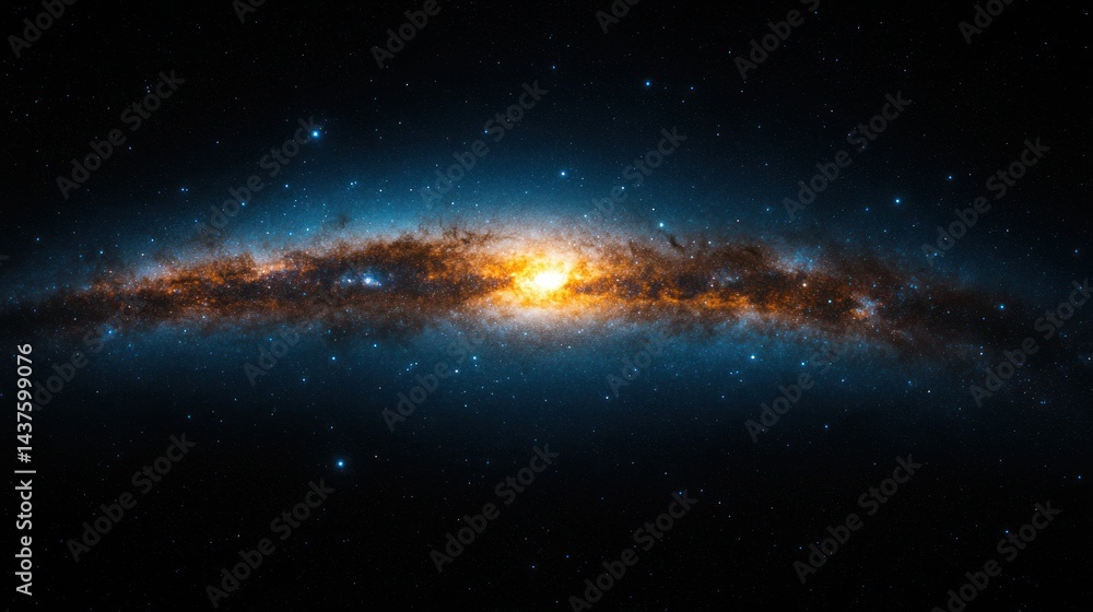 Obraz premium Cosmic Wonder: A Stunning View of the Andromeda Galaxy