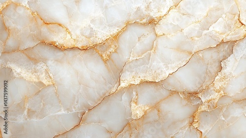 A light-colored marble texture pattern with a beige background and orange-gold flowing veins