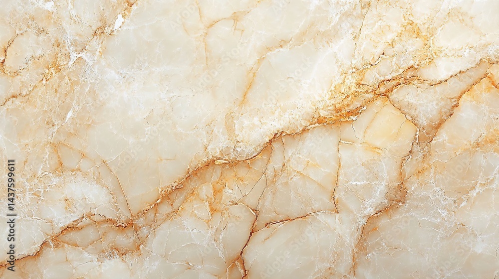 A light-colored marble texture pattern with a beige background and orange-gold flowing veins A light-colored marble texture pattern with a beige background and orange-gold flowing veins