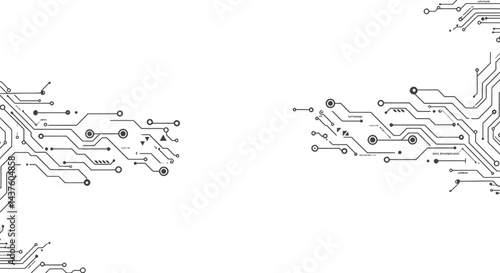 Abstract Circuit Board Vector Illustration