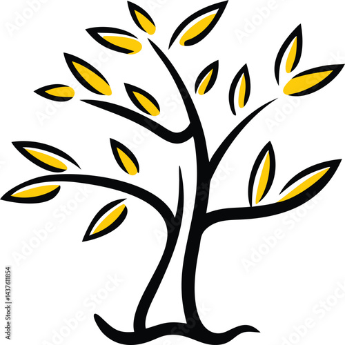 Evergreen and Tropical Trees Collection douglas fir tree, yew tree, juniper, larch, hemlock, banana, papaya, mango, cypress, coconut-palm
