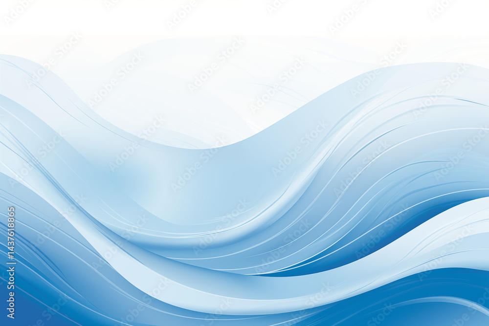 An abstract soft, minimalist swirl of calm blue water, blue wave background An abstract soft, minimalist swirl of calm blue water, blue wave background