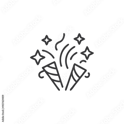 Firework Celebration Icon for Event and Holiday Content - Suitable for Party Planning Websites, Festive Applications and Special Occasion Materials