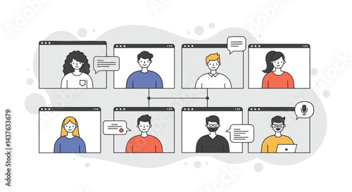 Virtual Team Meeting Online