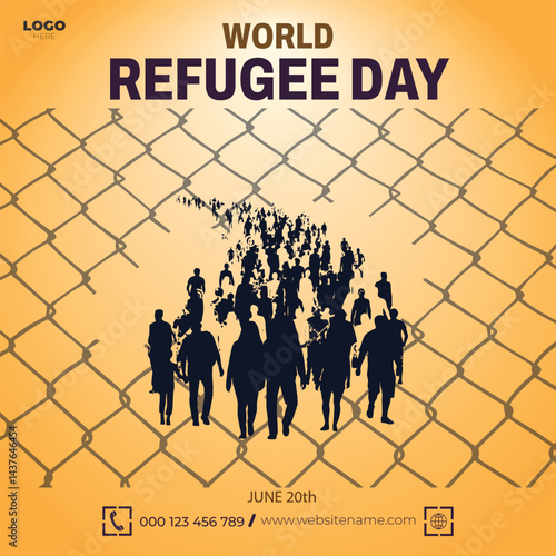 World Refugee Day poster design