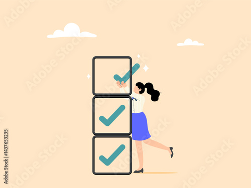 Assessment or report checklist criteria list to do list or completed tasks
