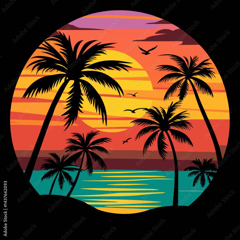 beach logo design vector beach logo design vector