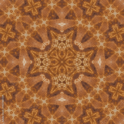Seamless abstract pattern. Symmetrical texture. Square pattern art