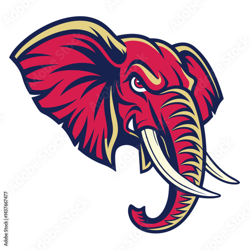 Wallpaper Mural Angry Elephant Mascot Torontodigital.ca