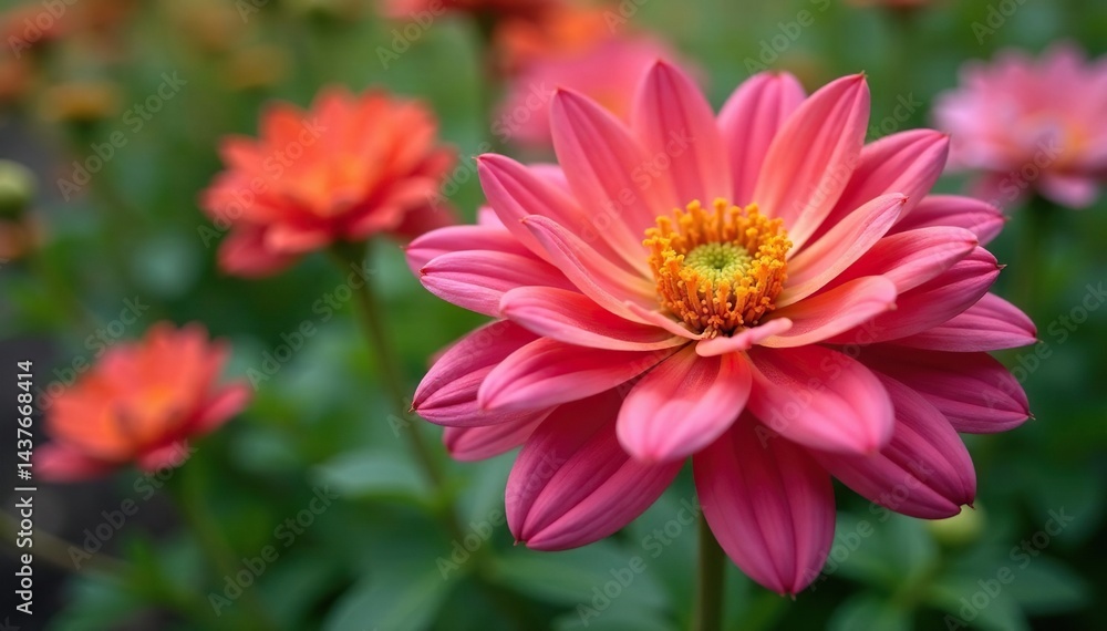 Late blooming flowers in a garden, intricate petal arrangement , beauty, photography, arrangement