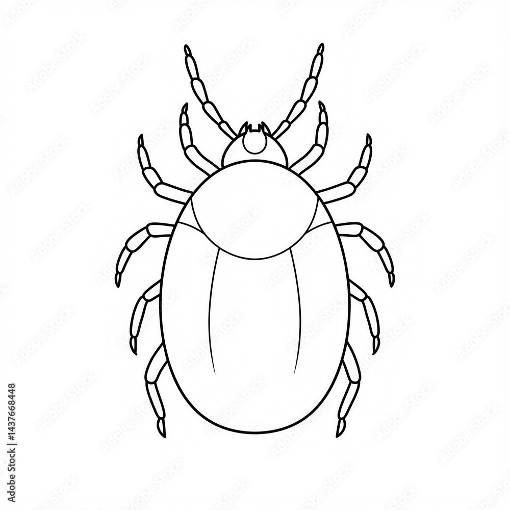 insect tick coloring insect tick coloring