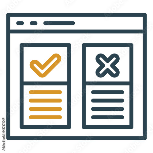 Hypothesis Testing Icon