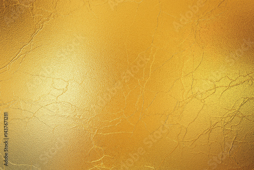 Obraz na płótnie Brushed gold metallic wall with scratched surface, abstract texture background w salonie