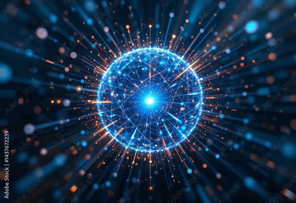 Naklejka premium technology digital business background