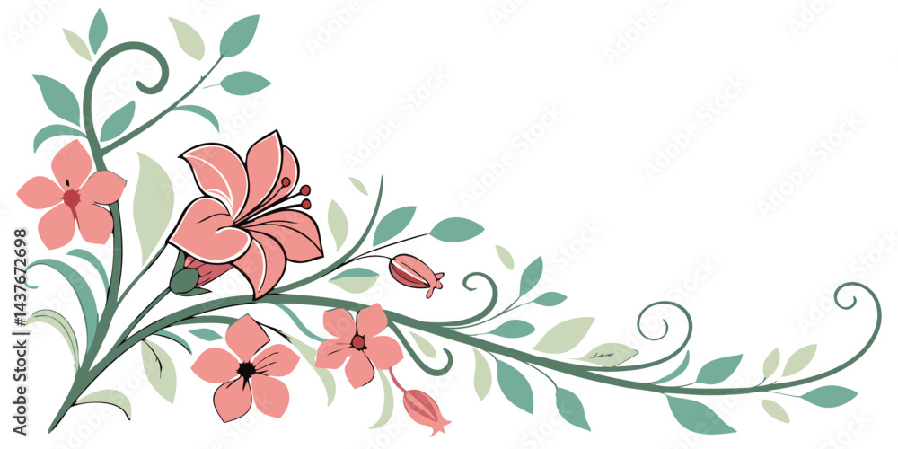 Obraz premium Floral background with flowers