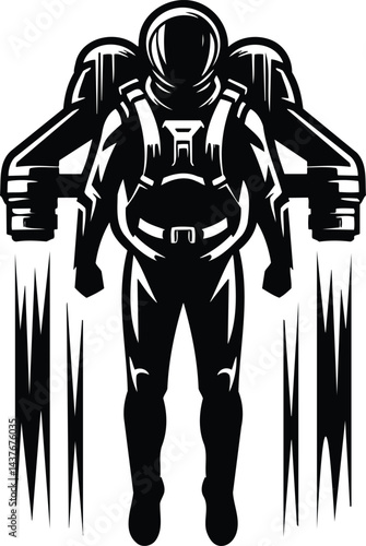 Personal Jetpack Silhouette