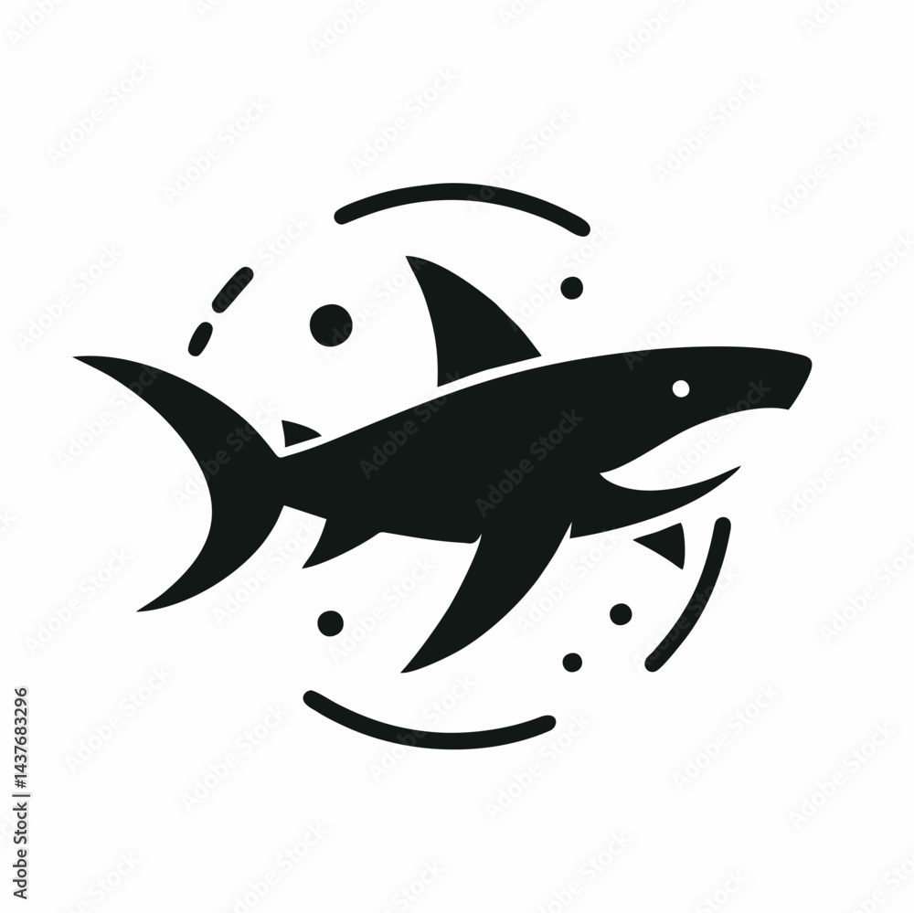 Fototapeta premium A vector shark.
