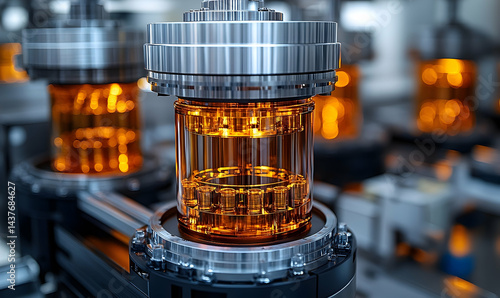 Automated filling of amber vials in a pharmaceutical manufacturing plant