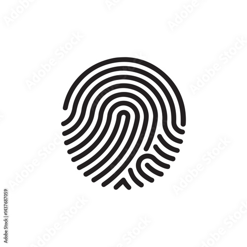 Vector fingerprint. Vector Illustration