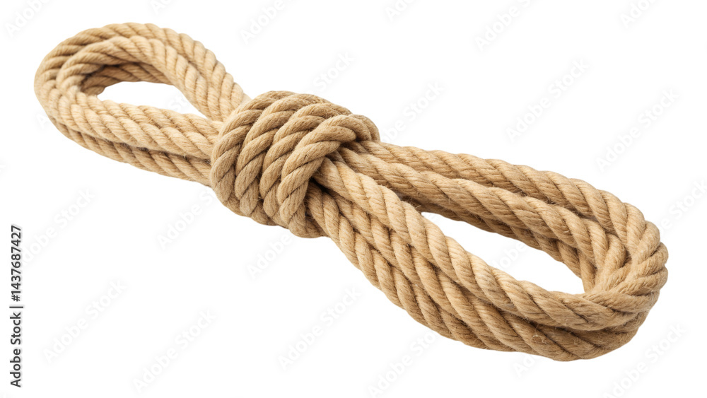 Strong nautical rope knot perfect for design projects adding texture and rustic charm Strong nautical rope knot perfect for design projects adding texture and rustic charm