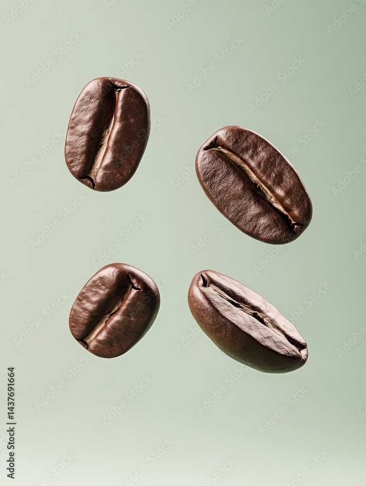 coffee beans on a brown background coffee beans on a brown background