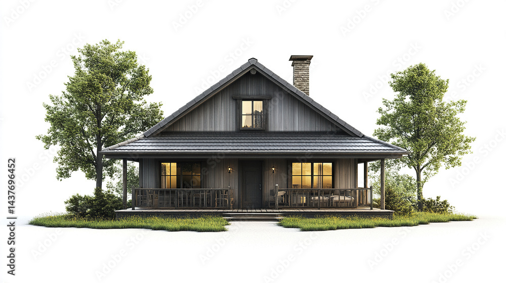 charming vacation home with cozy design, surrounded by lush greenery and welcoming porch charming vacation home with cozy design, surrounded by lush greenery and welcoming porch