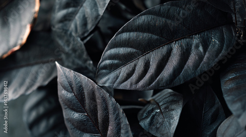 Elegance in Detail: Ailanthus Altissima Leaves  Black Leaf Collage