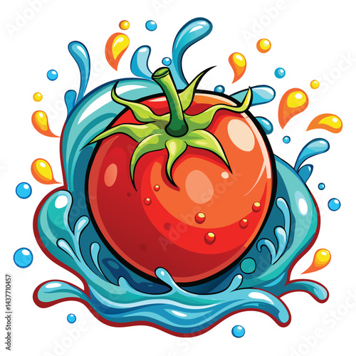 Splashing Tomato
