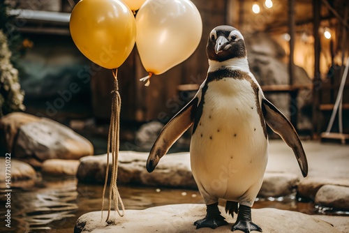 penguin on the rocks