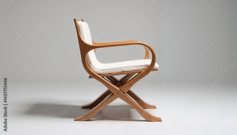 Elegant wooden chair design showcases modern craftsmanship and comfort