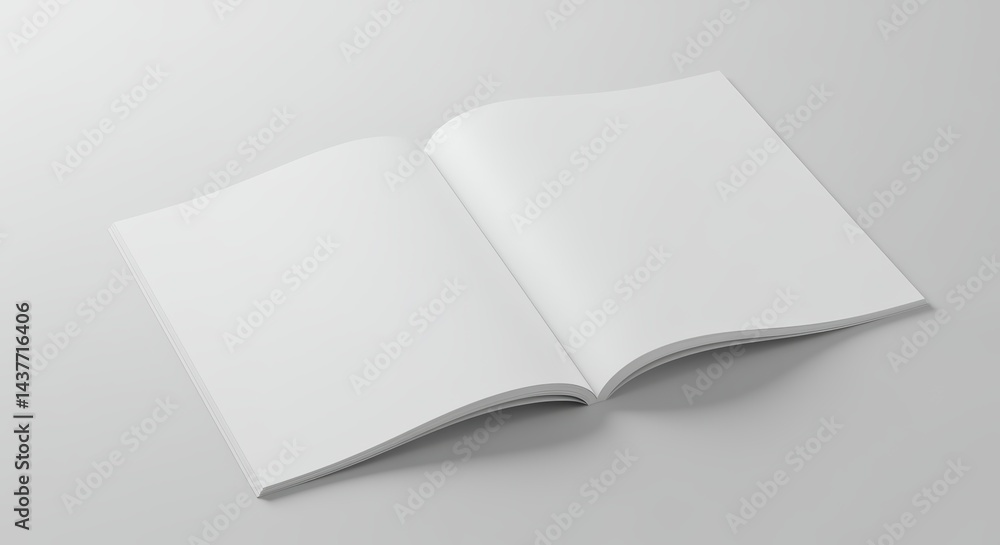 Dynamic Mockup of an Open Blank Notebook Minimalist Studio Setting High-Quality Visual Representation Neutral Color Palette Top-Down Perspective Ideal for Creative Design Concepts Dynamic Mockup of an Open Blank Notebook Minimalist Studio Setting High-Quality Visual Representation Neutral Color Palette Top-Down Perspective Ideal for Creative Design Concepts