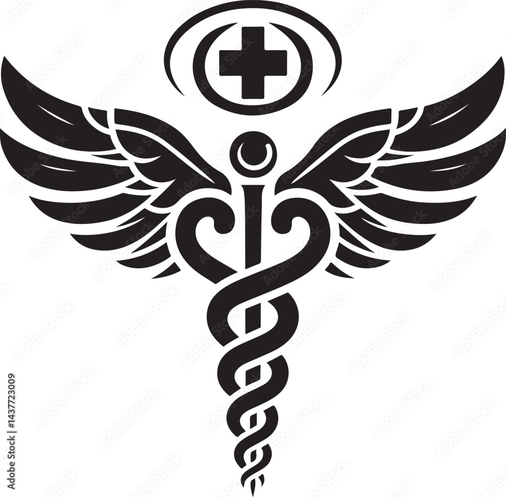 Caduceus Snake Medical Health Logo Symbol Asclepius Wand And Health Related Icon Caduceus Snake Medical Health Logo Symbol Asclepius Wand And Health Related Icon
