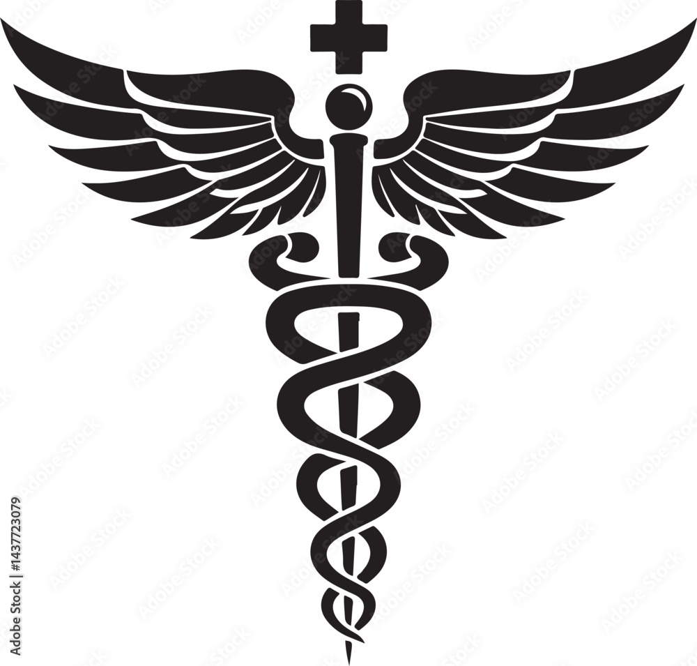 Caduceus Snake Medical Health Logo Symbol Asclepius Wand And Health Related Icon Caduceus Snake Medical Health Logo Symbol Asclepius Wand And Health Related Icon