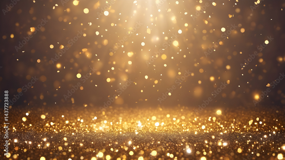 Naklejka premium illumination and decoration concept. Happy holiday party glow and warm flare