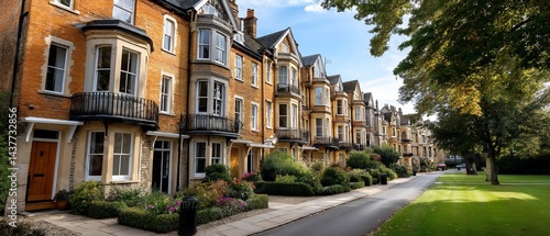 Wallpaper Mural Row of Historic Terraced Houses Torontodigital.ca